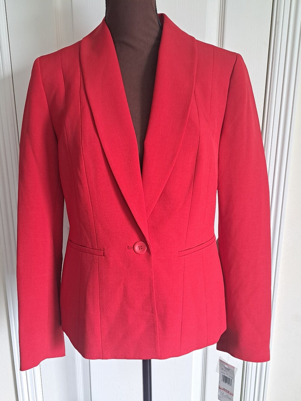 Evan Picone Crimson Single-Button Blazer Size 10